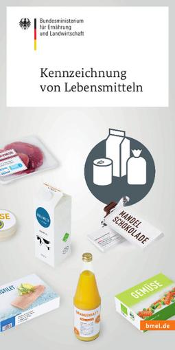 Titelblatt: Flyer "Kennzeichnung von Lebensmitteln"