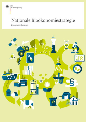 Cover der Broschüre "Nationale Bioökonomiestrategie"