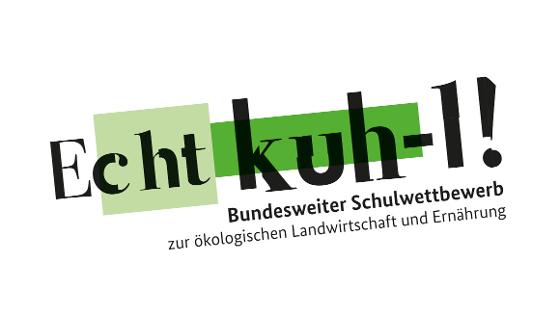 Logo des Wettbewerbs "Echt Kuh-l!", Link zu www.echtkuh-l.de
